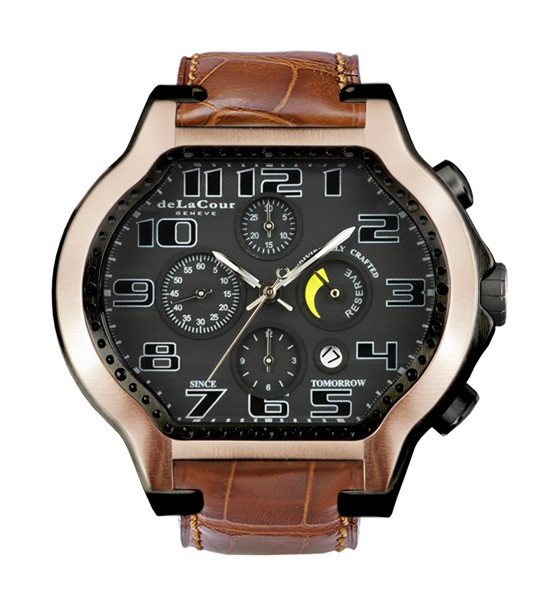 Replica DeLaCour City Ego Chrono Ti / PVD Rose Gold WATP0055-1239 Replica Watch